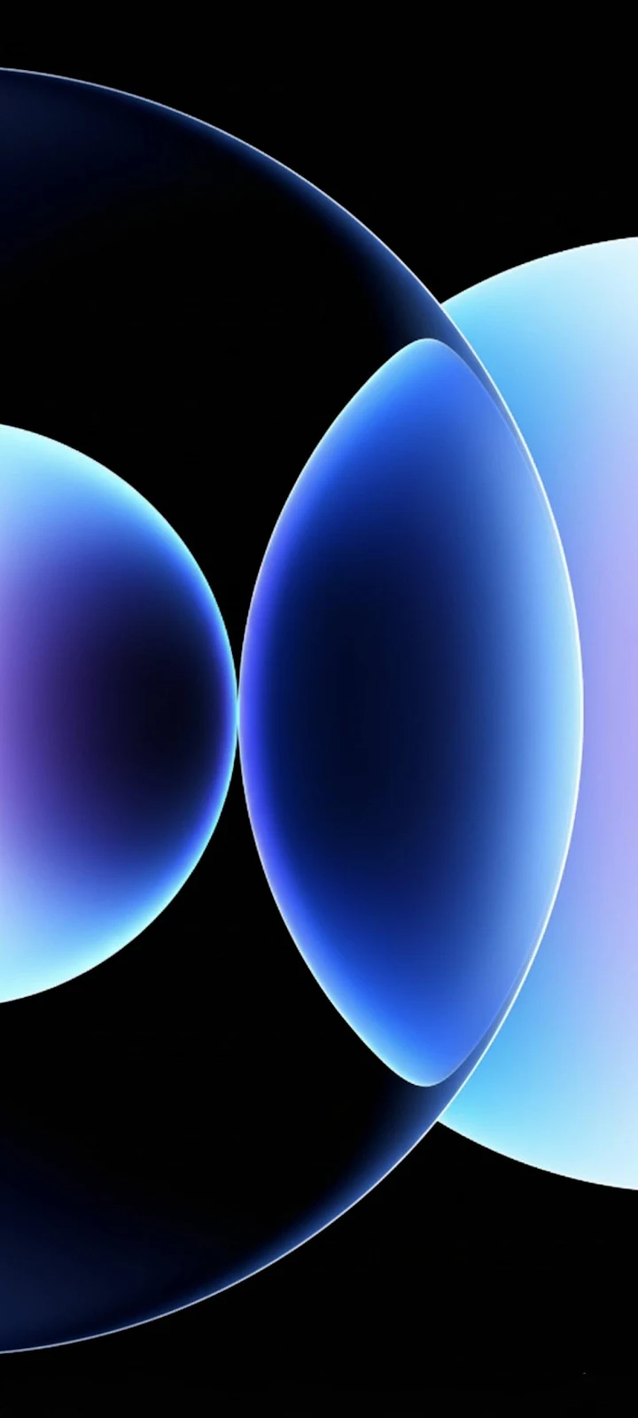 iPhone 12 Glowing Blue Wallpaper - 3D Digital Art Full HD iPhone Wallpaper (1220x2712)