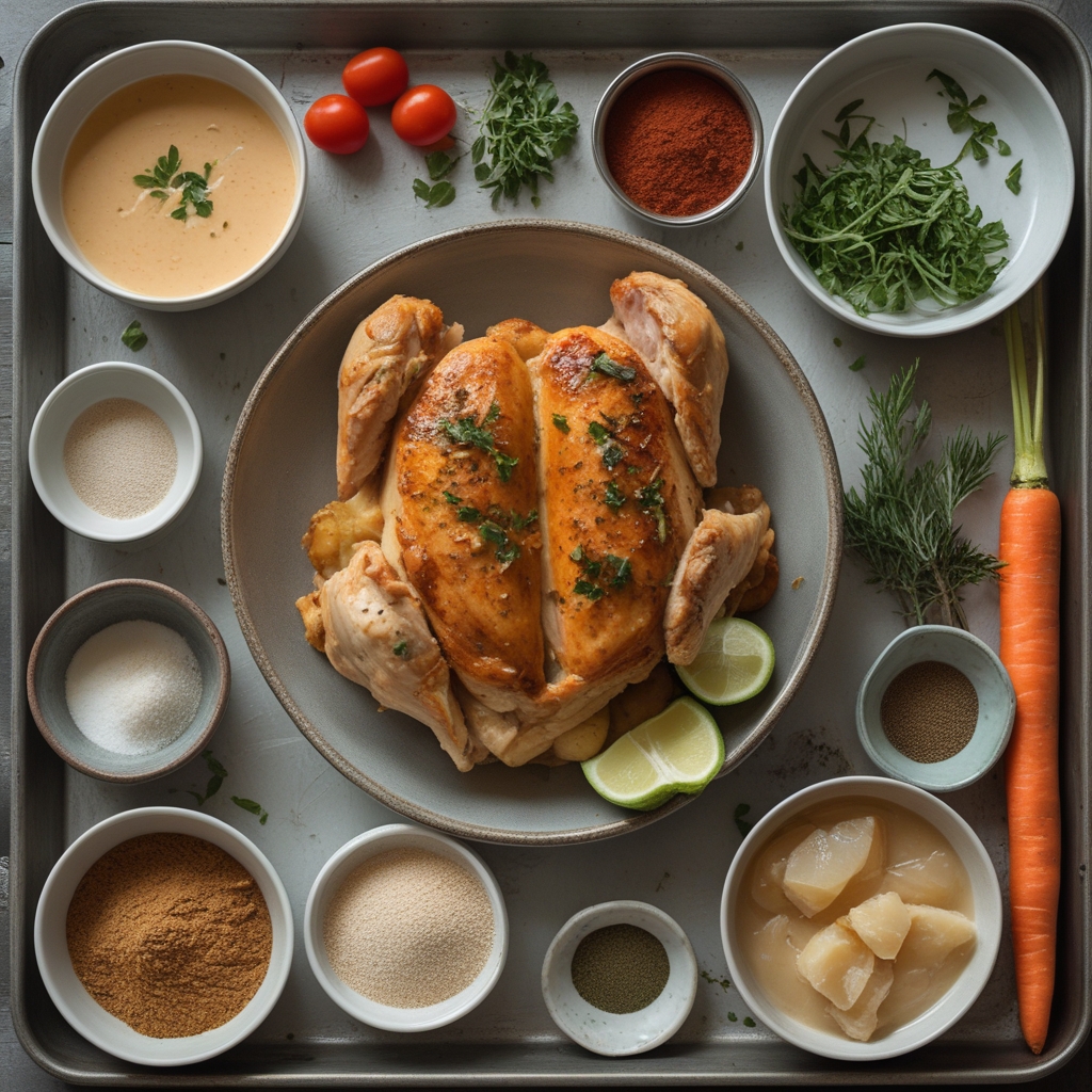 Ingredients for Irresistible Chicken Wellington with Dijon Cream Sauce Recipe – Easy Homemade Main Dish