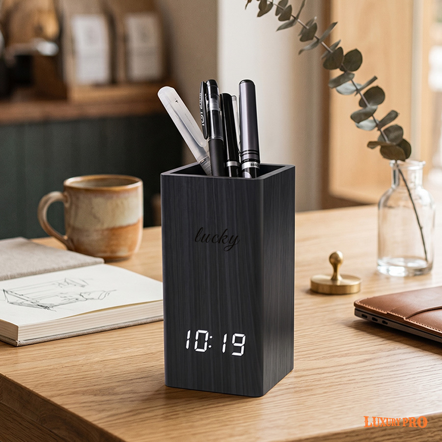 Calendar electronic pen holder