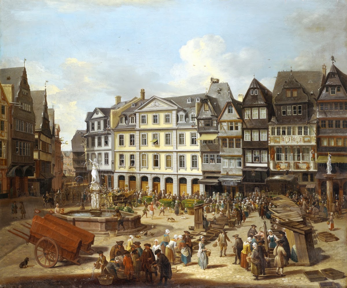 A Market on the Römerberg in Frankfurt 1754