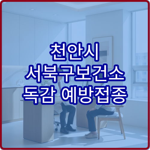 천안시 서북구보건소 독감 예방접종 무료 대상 접종 시기 정리