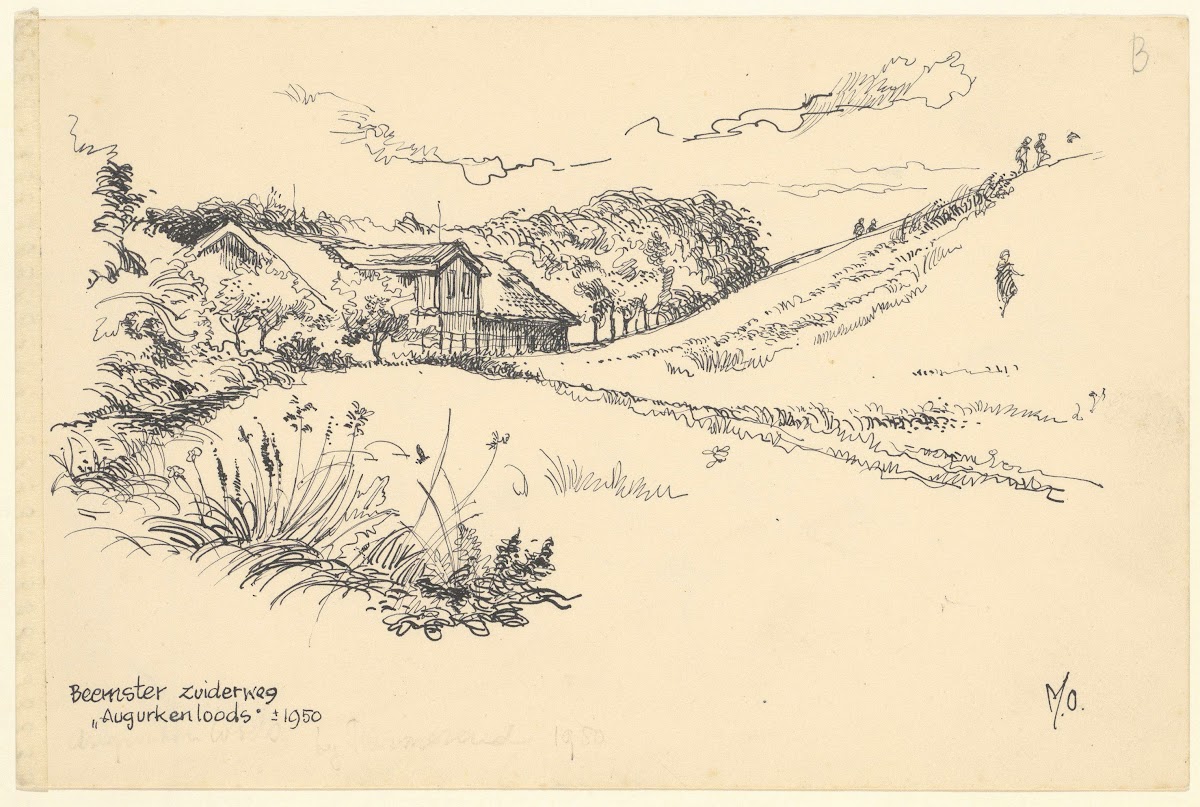 Beemster Zuiderweg augurkenloods ca 1950