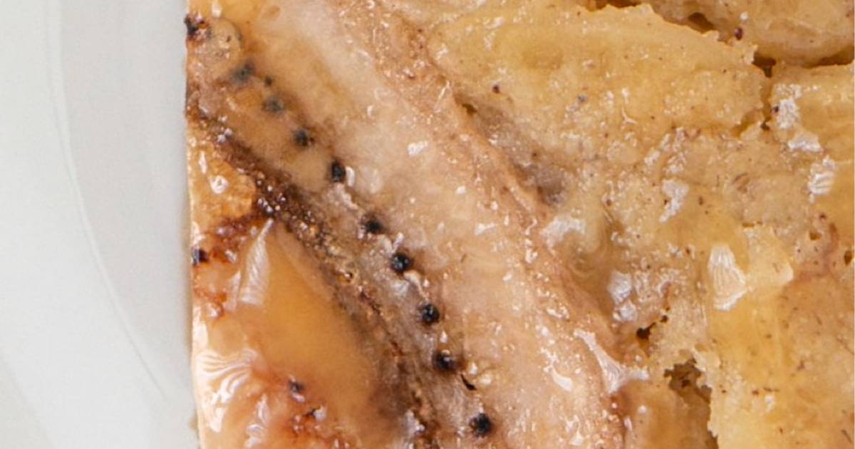 Whiskey Caramel and Banana Self-saucing Pudding