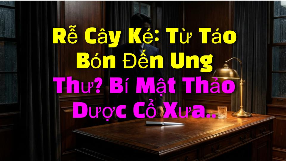 Rễ Cây Ké: Từ Táo Bón Đến Ung Thư? Bí Mật Thảo Dược Cổ Xưa Ngay Cả Bác Sĩ Cũng Bỏ Lỡ!