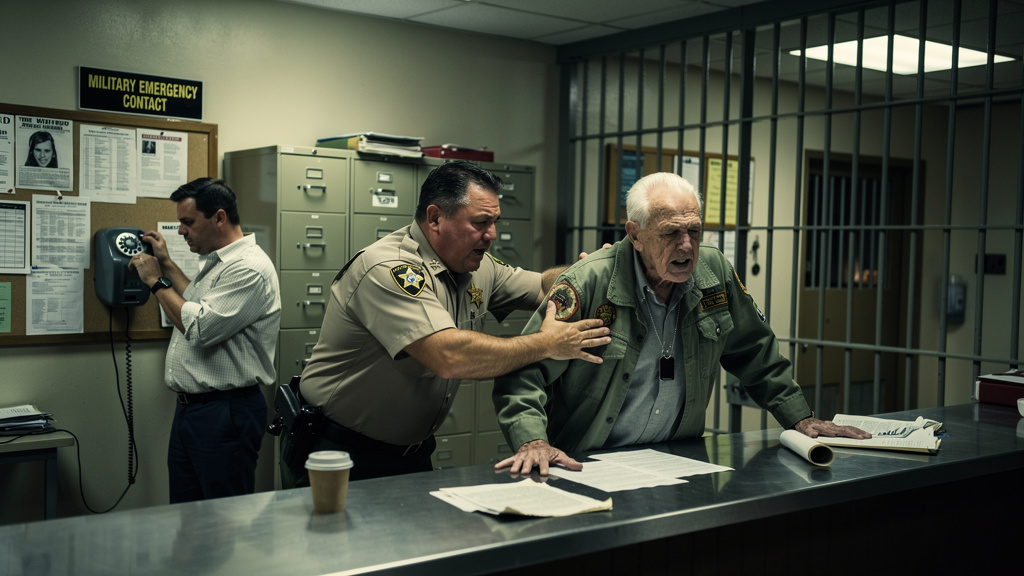 The Sheriff Ordered Breakfast After Assaulting The Old Veteran, Unaware The Classified Military Call Was Already Connecting