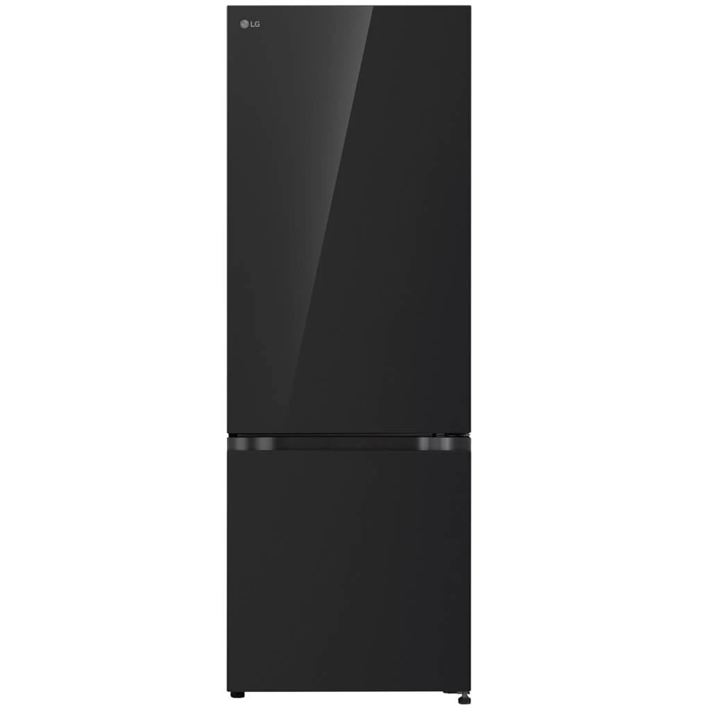Tủ lạnh LG Inverter 335 lít ngăn đá dưới B33BG mặt kính đen, nhìn chính diện
