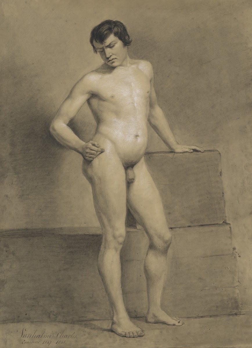 Standing male nude 1847