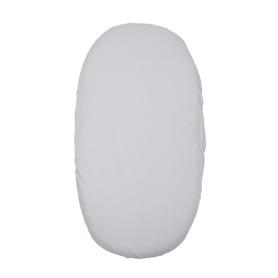 Простирадло на резинці Twins 75х35 в коляску сірий