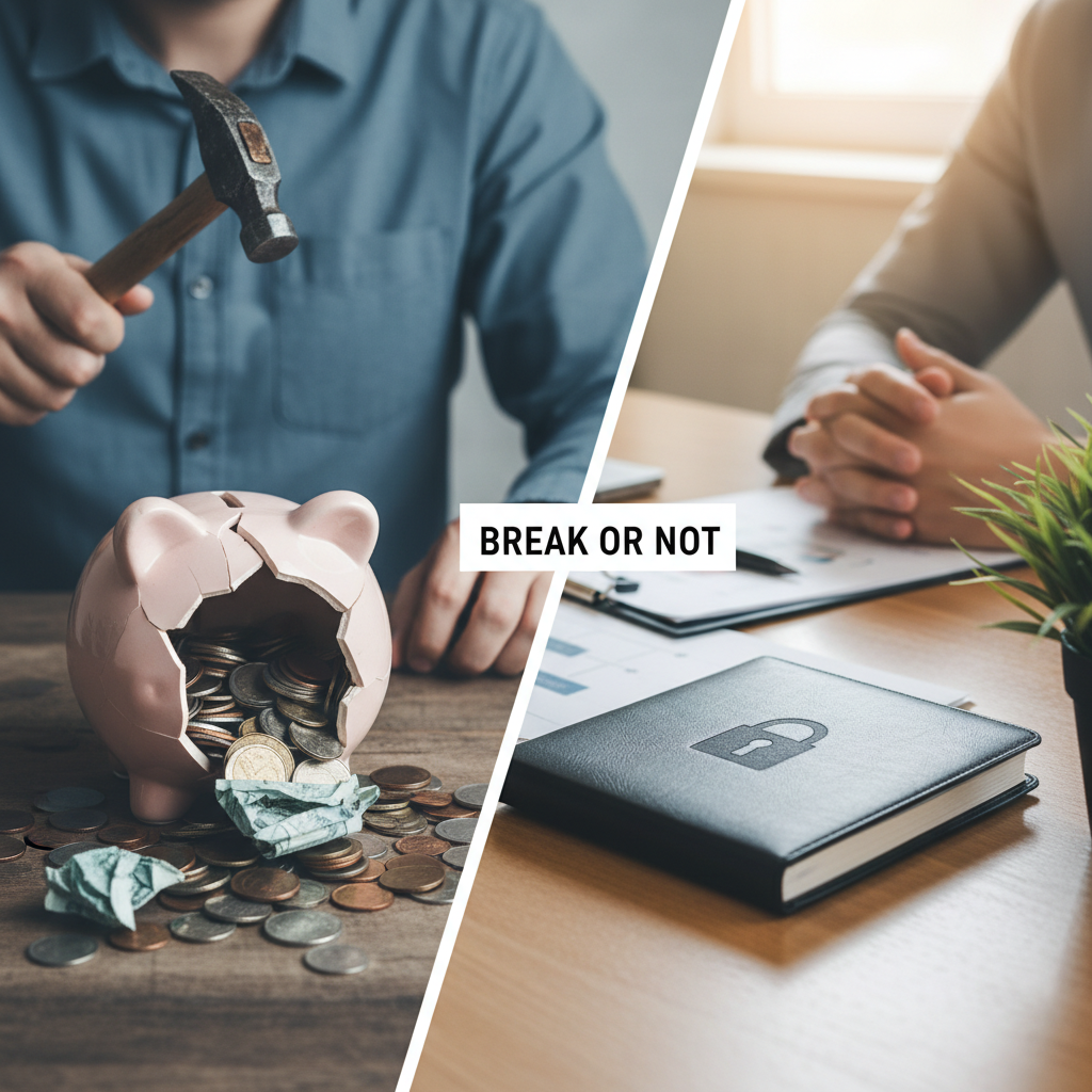 📢 급하게 목돈이 필요할 때, 통장 깰까 말까?