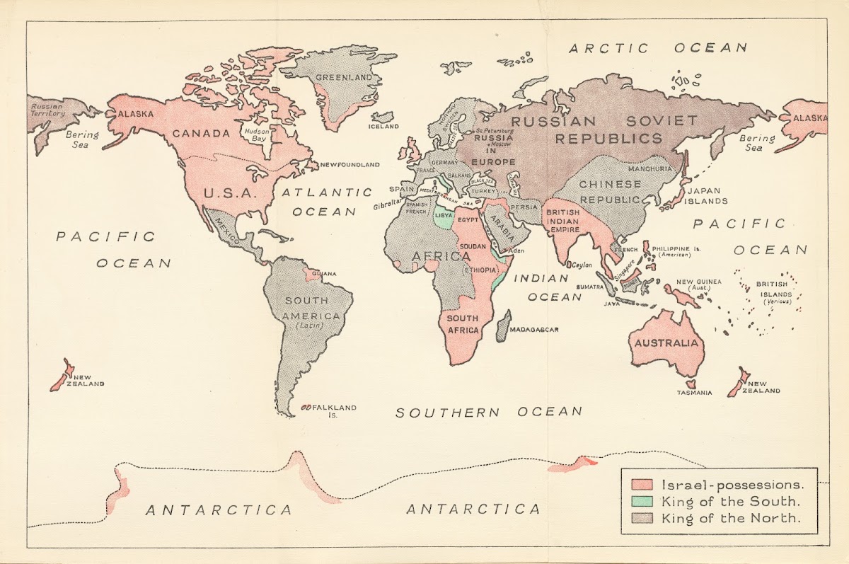 Israel Possessions King Of The South King Of The North 1931