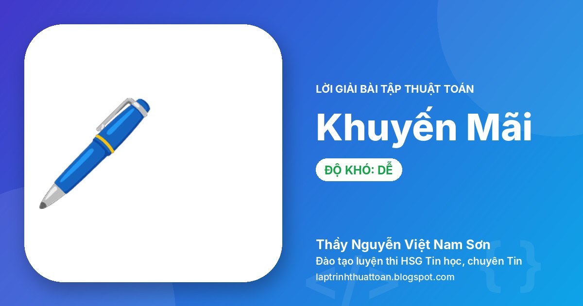Khuyến Mãi (mua bút)