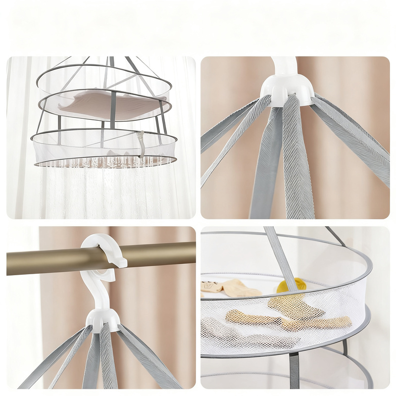 Multi-layer drying nets with border