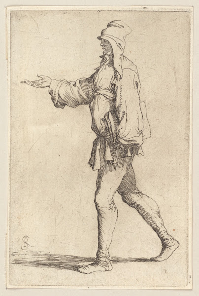 Man Striding with Right Arm Outstretched 1656   1657