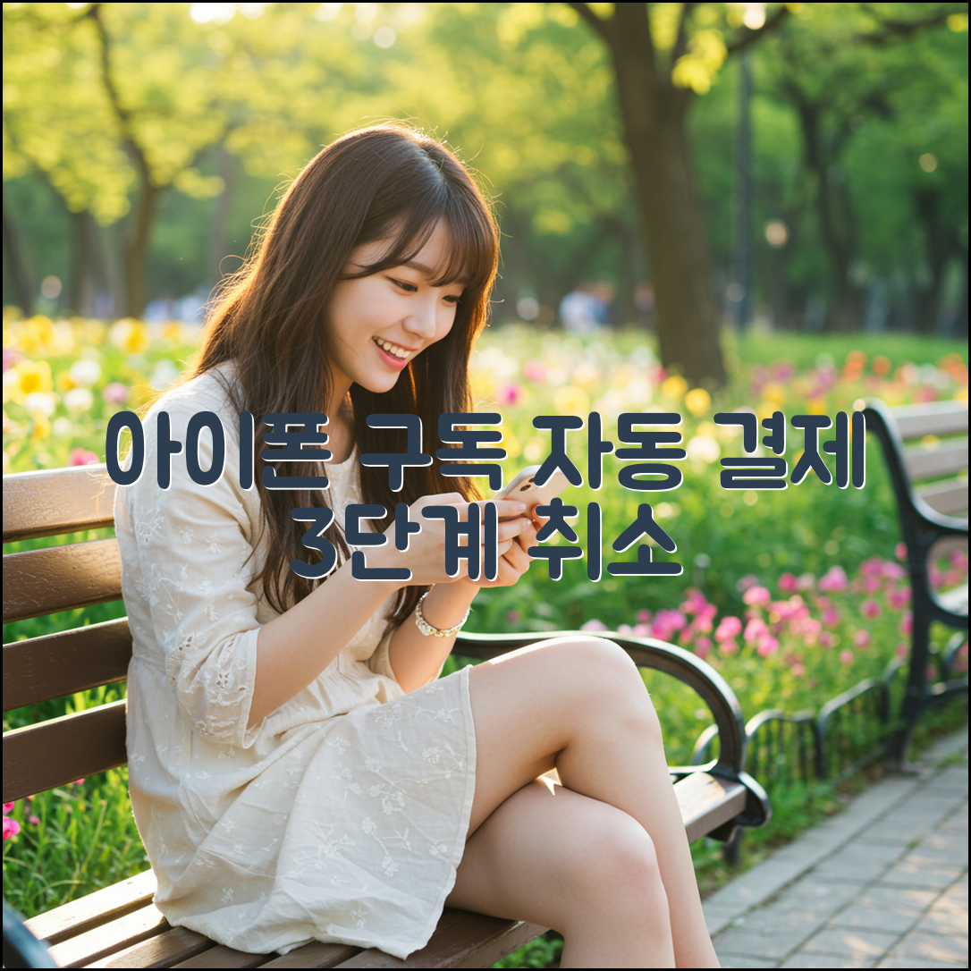 아이폰 구독 자동 결제 3단계 취소 가이드