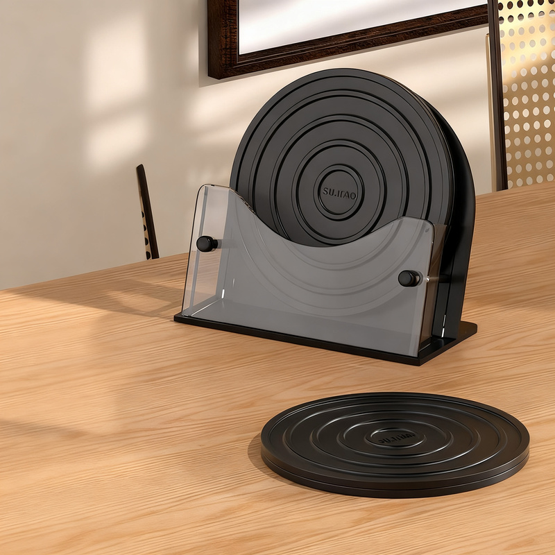 Silicone Coasters, Heat Resistant, Round