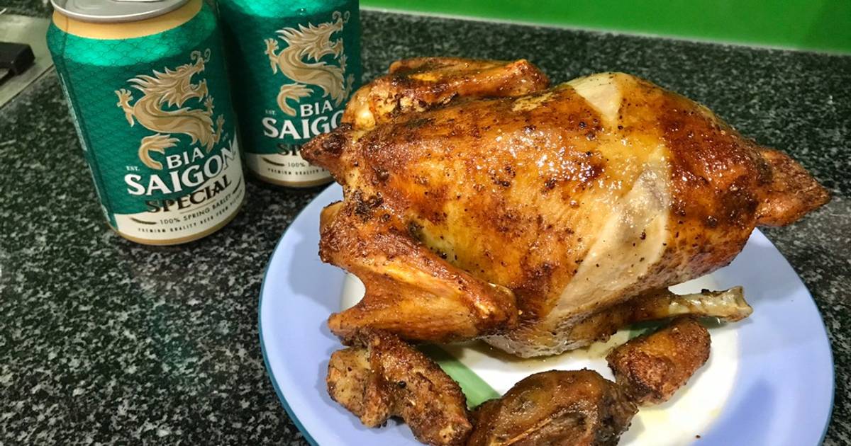 Gà nướng nồi chiên không dầu