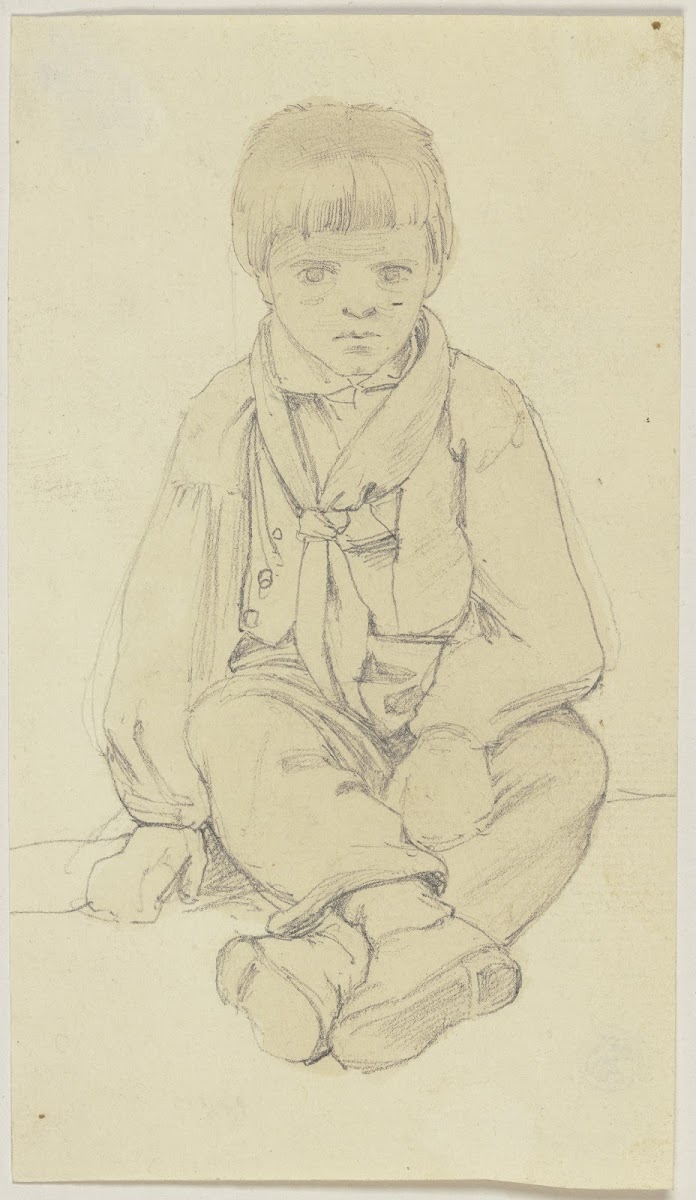 Sitting boy
