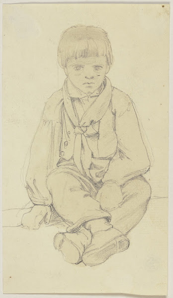 Sitting boy