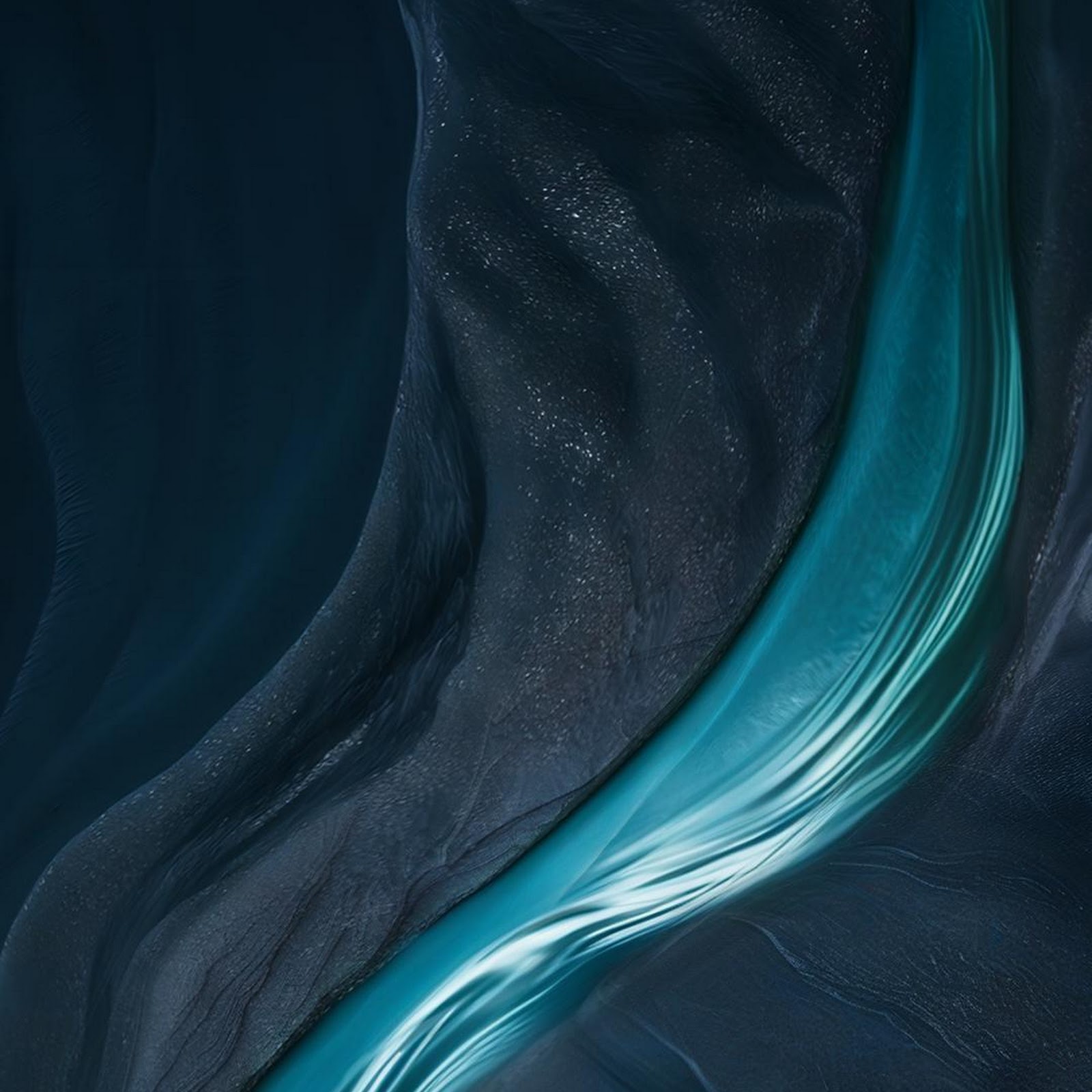 Download Deep Blue Glacial River Flow Full HD iPhone