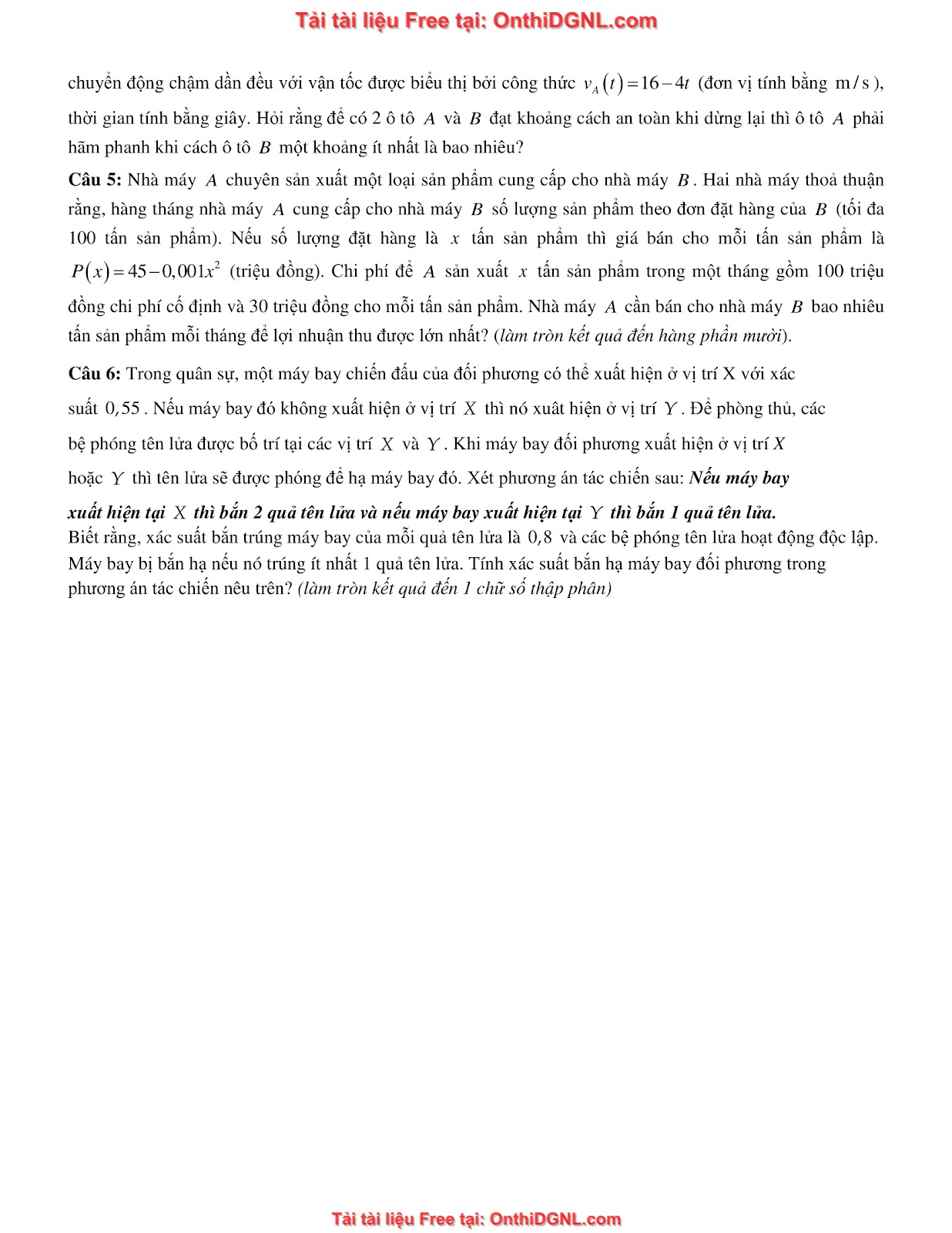 32 đề phát triển minh họa môn toán - có đáp án