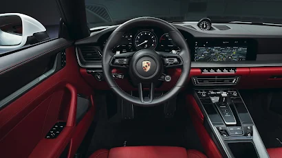 Porsche, Vehicle, Steering Wheel, Car, Car Interior 5K Wallpaper Background