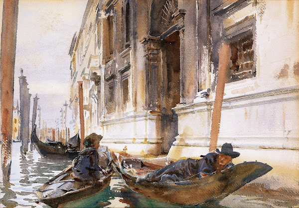 Gondoliers Siesta circa 1904