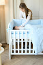 Bedding set for a baby crib 6 el Twins Beau blue