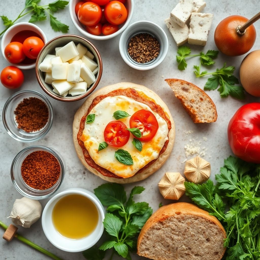 Ingredients for Easy Pizza Burgers with Melty Mozzarella and Pepperoni (30-Minute Family Dinner)