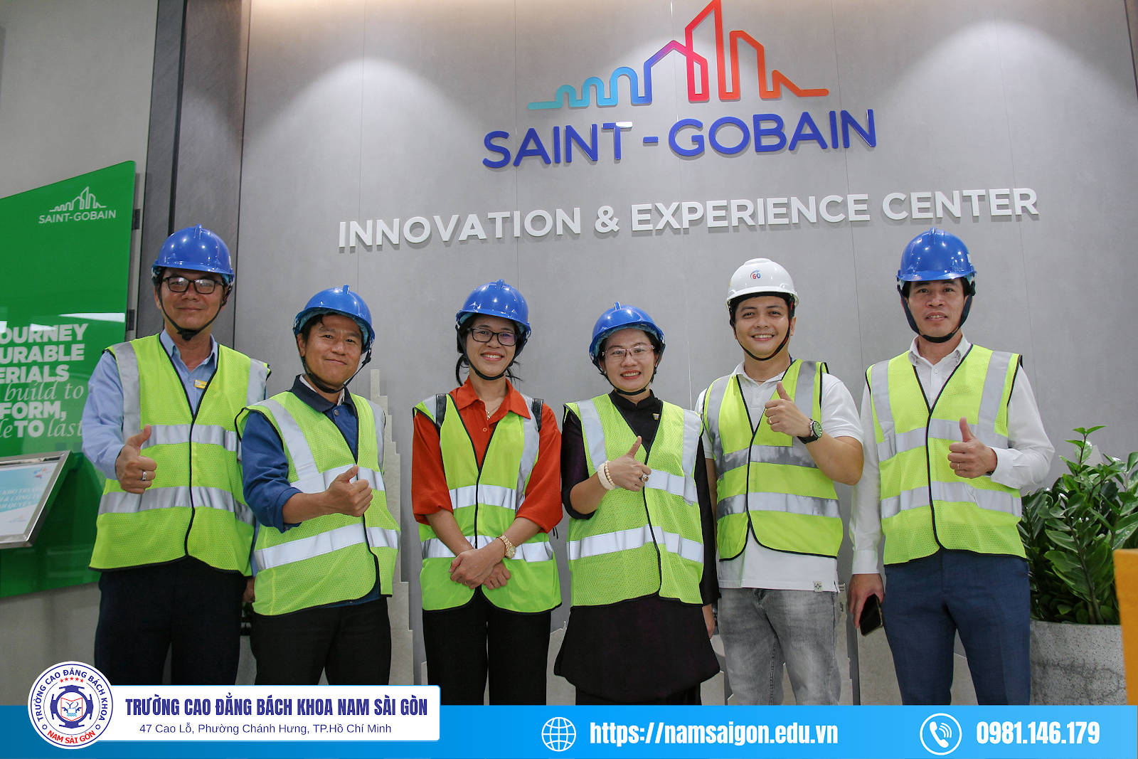 Trường Cao đẳng Bách khoa Nam Sài Gòn chính thức ký kết Biên bản ghi nhớ (MOU) với Công ty Saint-Gobain Việt Nam, mở rộng cơ hội thực hành và việc làm cho sinh viên.