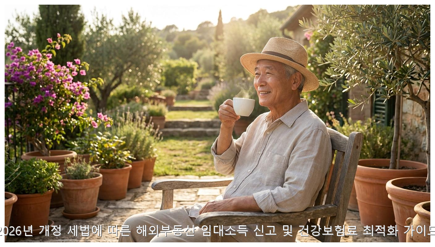 2026년 개정 세법에 따른 해외부동산 임대소득 신고 및 건강보험료 최적화 가이드 핵심 안내 및 분석 인포그래픽 (6)