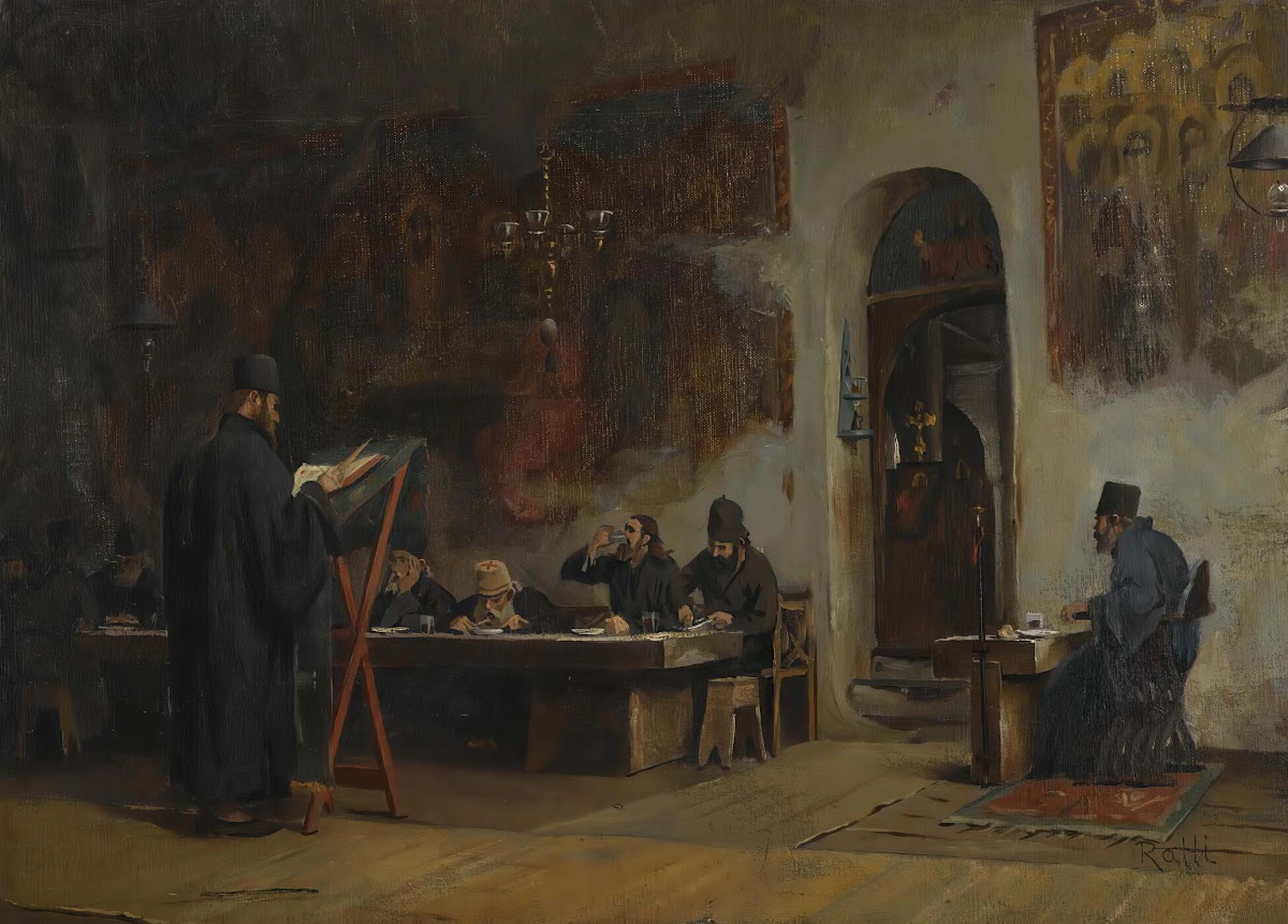 Refectory In A Greek MonasteryMount Athos