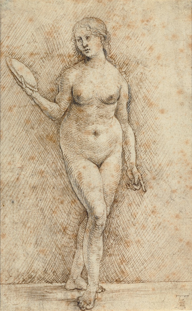 Nude Woman with a Mirror Vanitas 15001505