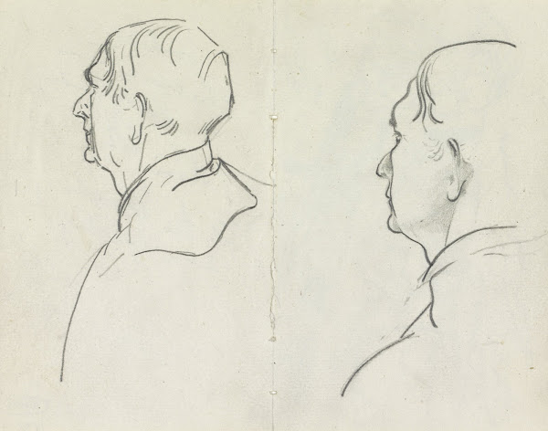 Twee portretten van Willem van Konijnenburg 20th century