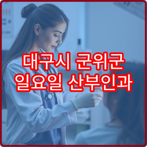 대구시 군위군 일요일 산부인과 진료 운영 병원 안내 정리