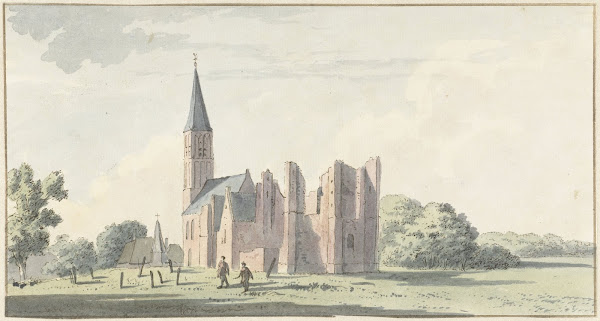 Ruïne van de kerk te Serooskerken 1741   1795