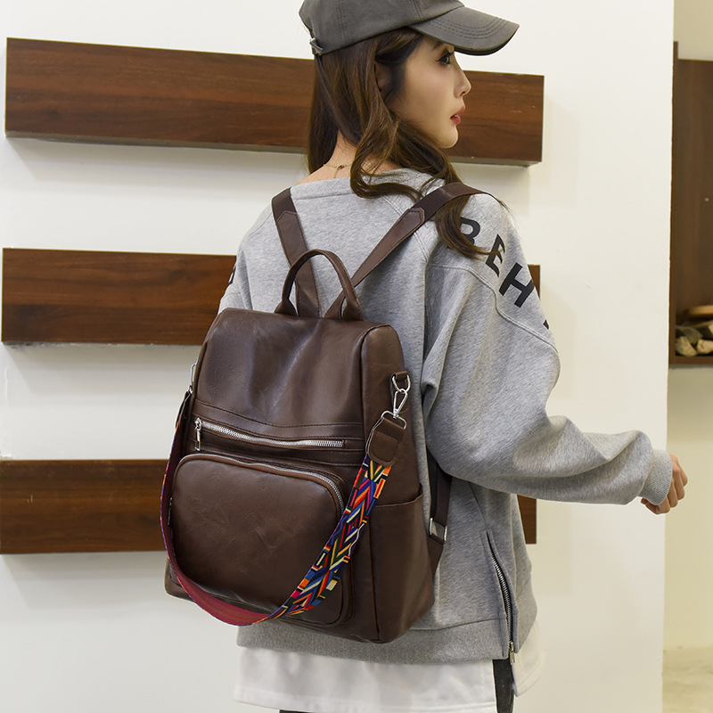 Women's PU Backpack, Modern Style