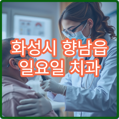 화성시 향남읍 일요일 치과 진료 병원 안내 오늘 치과 위치 모음