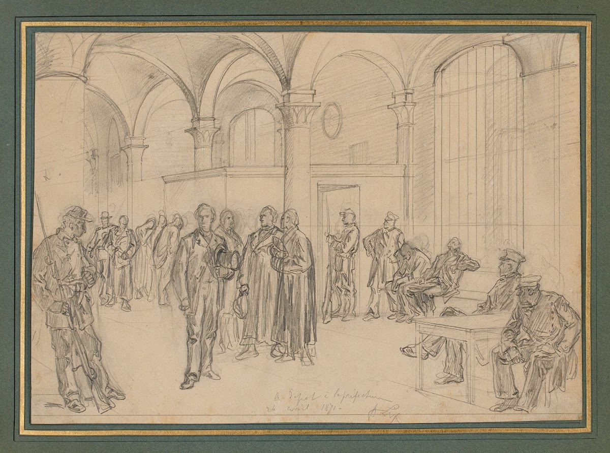 Episode de la Commune le dépôt à la Préfecture 24 avril 1871