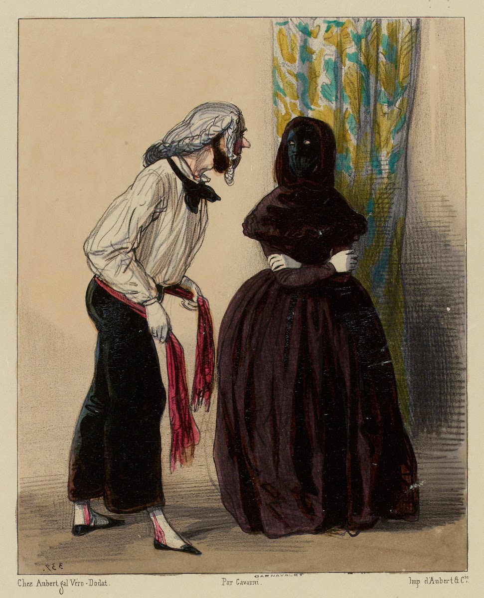 Un honnête Domino Des airs décents 1840