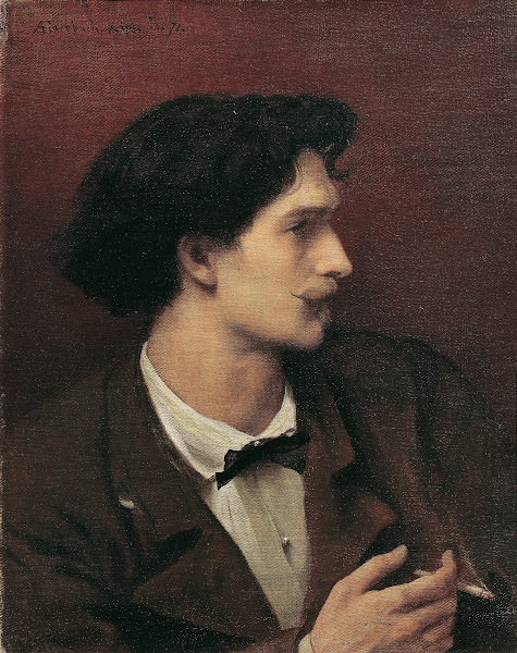 Self portrait with cigarette 1871