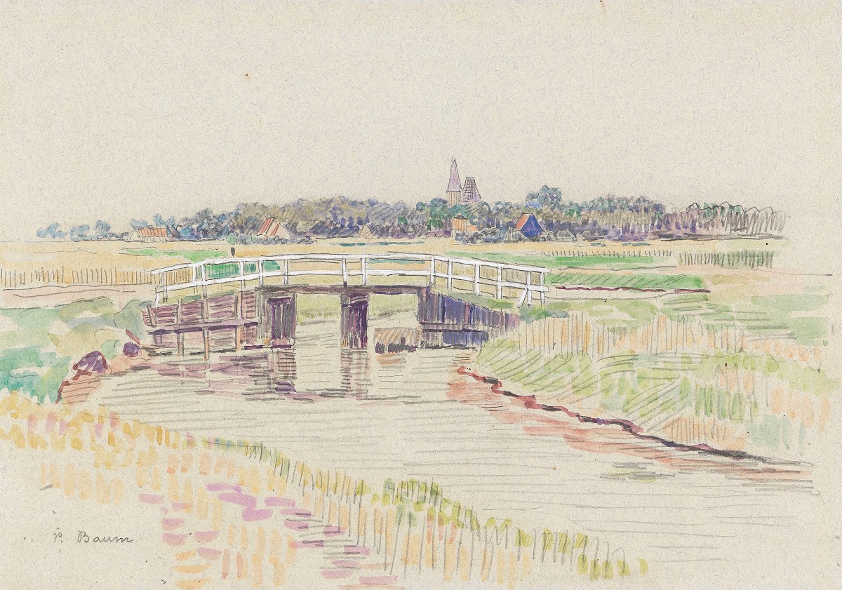 Landschaft mit Brücke 1905