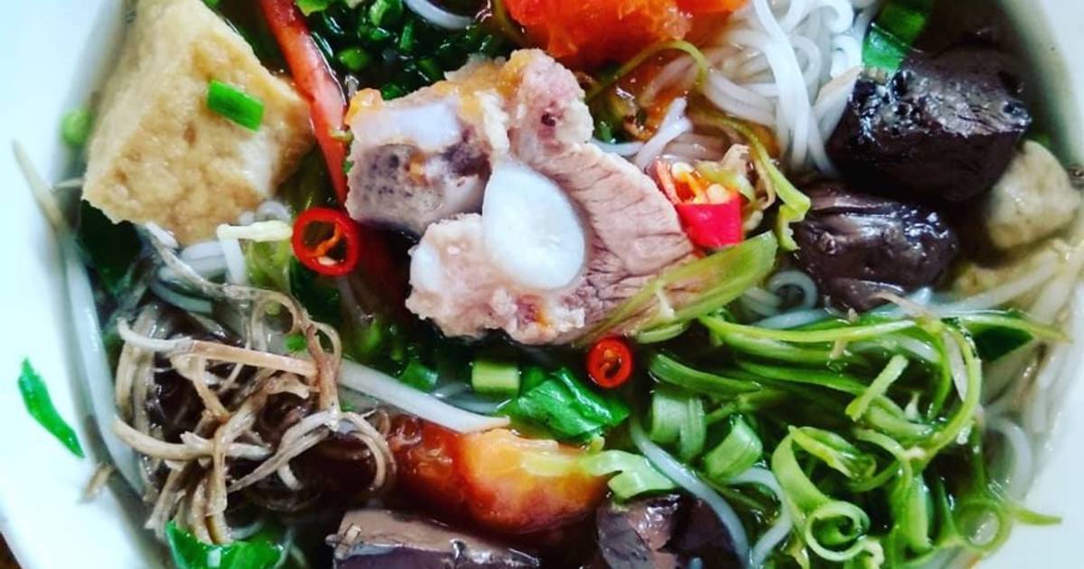 Bún riêu sườn non