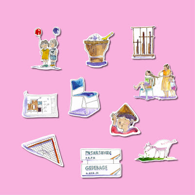 "Rencengan" Stickers Set
