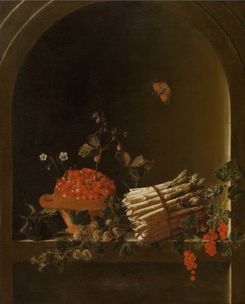 Still Life with Fruit and Asparagus 1703