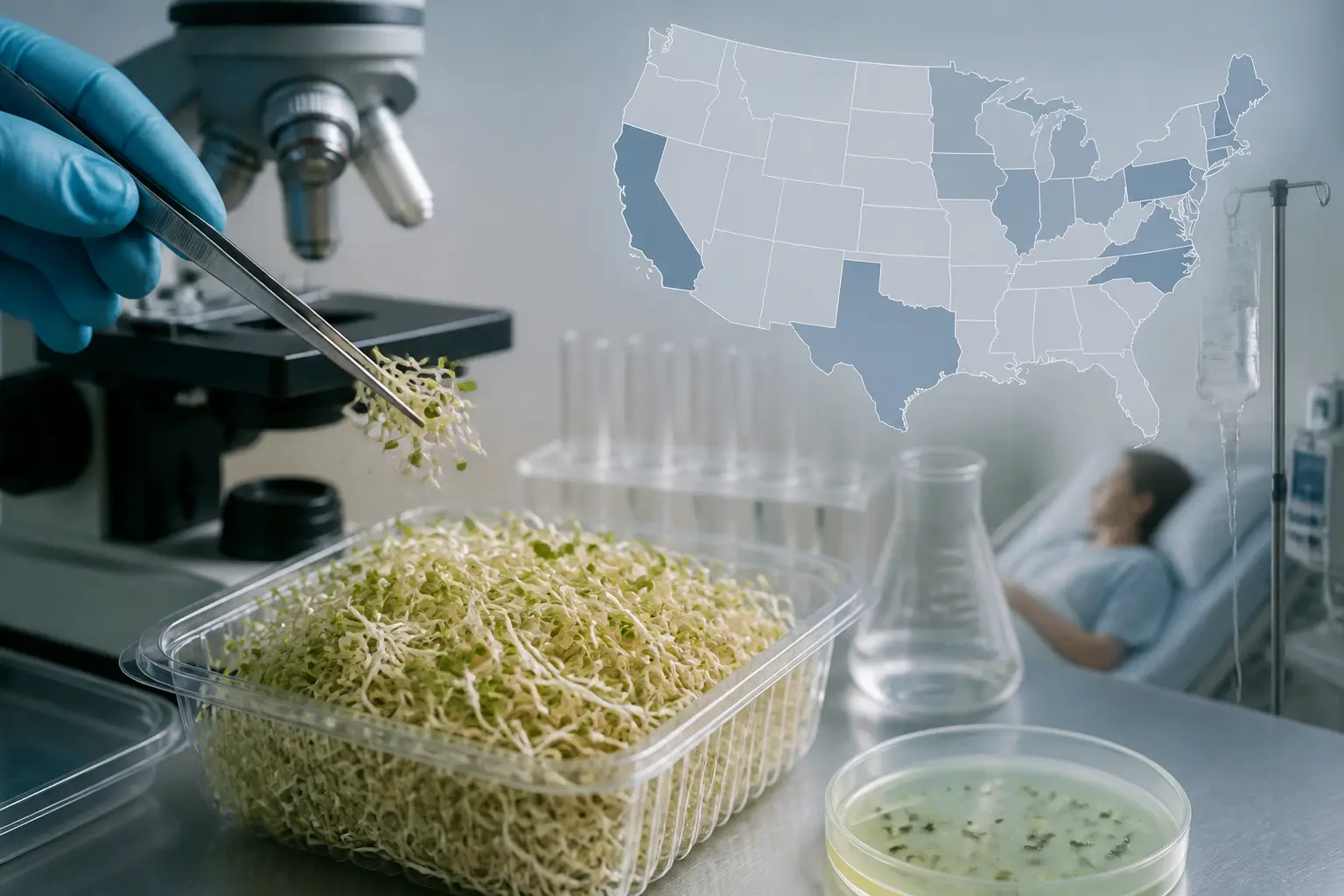 Editorial image for Alfalfa sprouts linked to food-poisoning outbreak in 15 states, US officials say