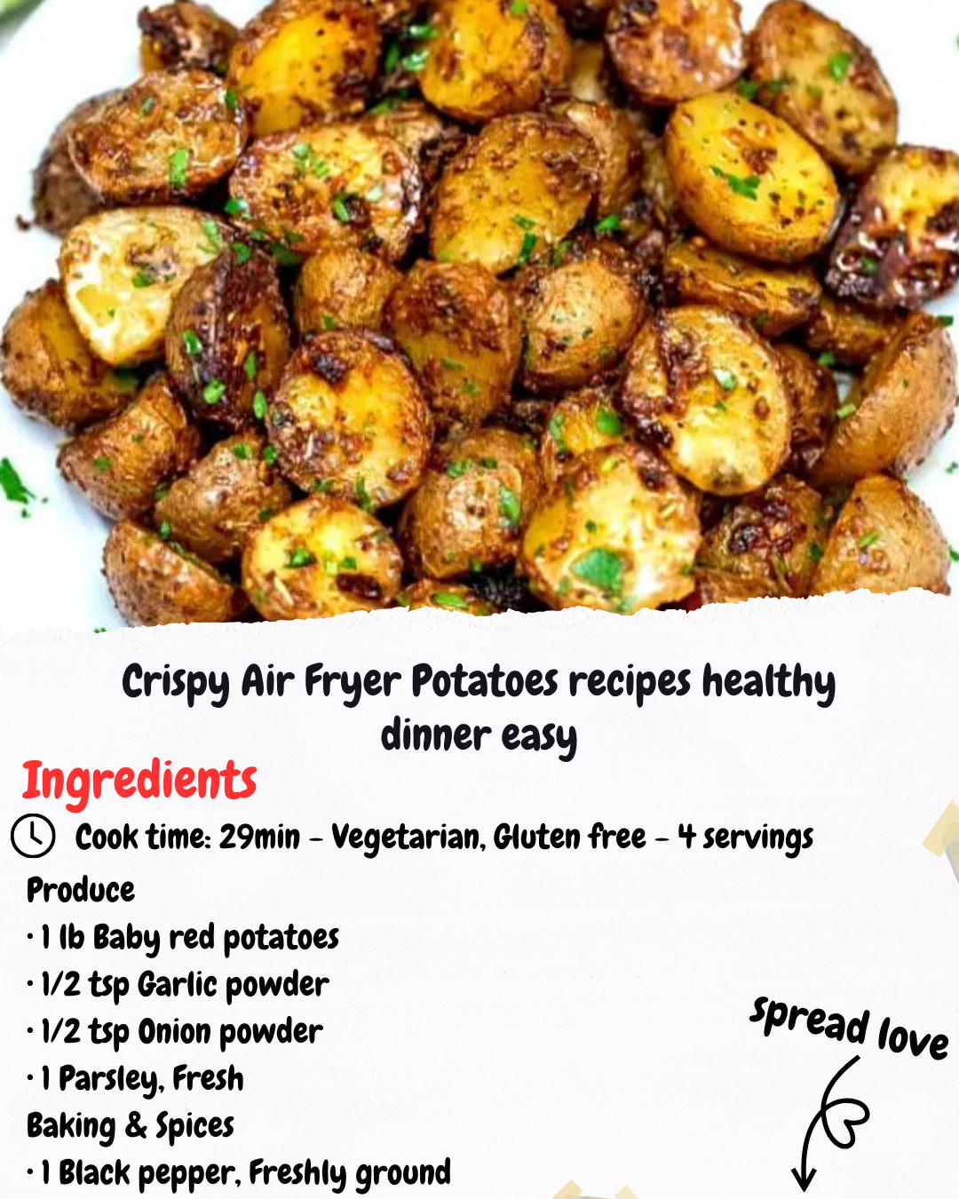 Crispy Air Fryer Potatoes recipes healthy dinner easy