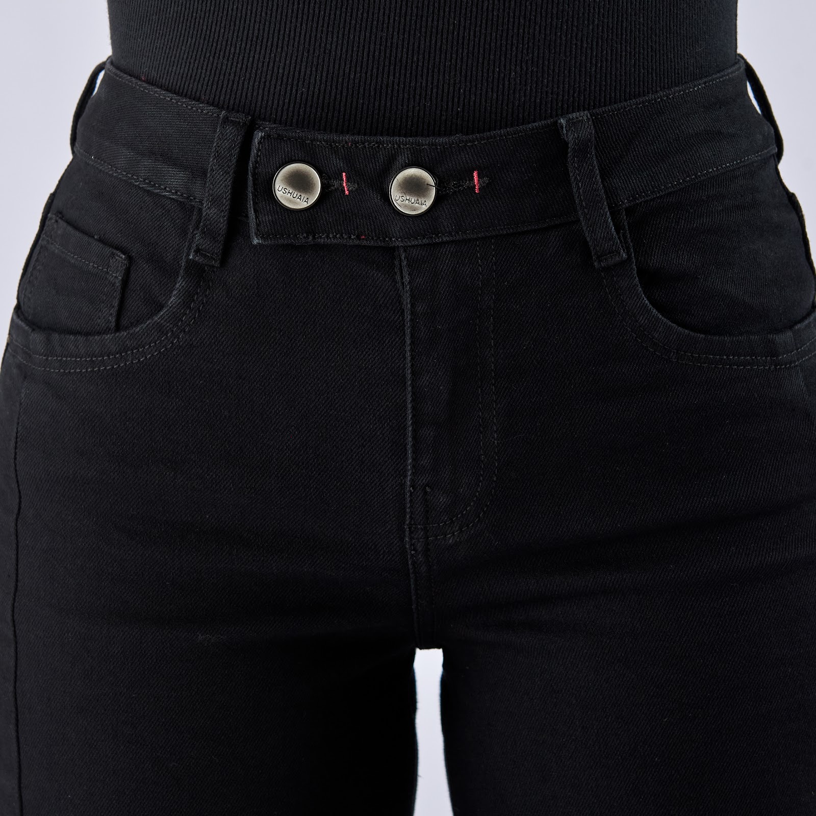 Jean dama wide leg tiro medio licrado - Vista 7