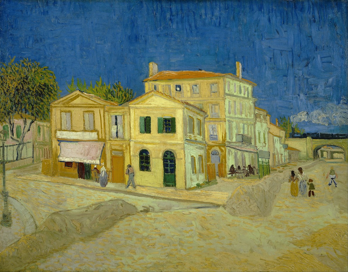 The yellow house The street