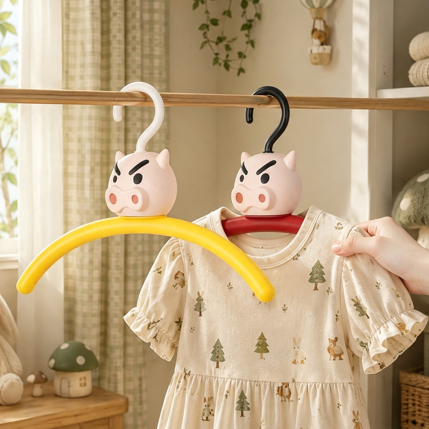 Pig hanger, curved, non-slip