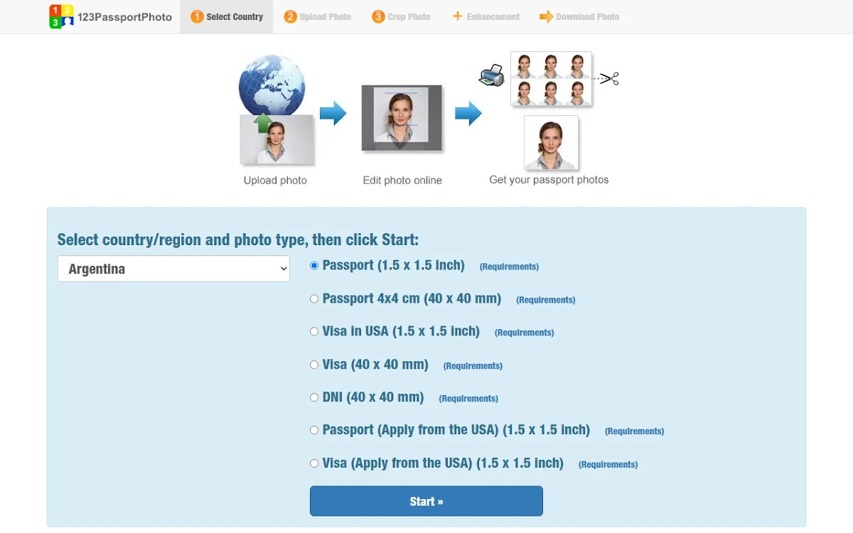 Captura de Passport Photo Maker